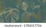 luxury gold and nature green... | Shutterstock .eps vector #1785017726