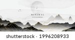 mountain and golden line arts... | Shutterstock .eps vector #1996208933