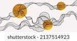 elegant abstract line art on... | Shutterstock .eps vector #2137514923