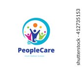 people care logo template | Shutterstock .eps vector #412735153