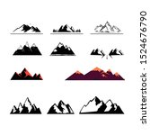 logo with mountains.... | Shutterstock .eps vector #1524676790