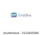 communication logo. blue and... | Shutterstock .eps vector #2112635360