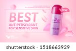 bio deodorant vector banner... | Shutterstock .eps vector #1518663929