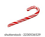 Christmas candy cane on a isolate background.