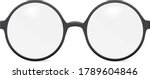 vector round glasses   isolated ... | Shutterstock .eps vector #1789604846