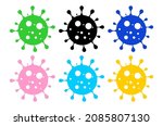 virus icon. corona virus... | Shutterstock .eps vector #2085807130