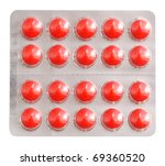 tablets of orange color... | Shutterstock . vector #69360520