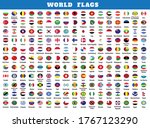 world rounded flags collection... | Shutterstock .eps vector #1767123290