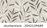 black and white branches with... | Shutterstock .eps vector #2042139689