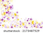 purple and yellow stars simple... | Shutterstock .eps vector #2173487529