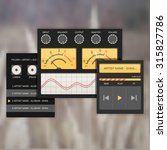 user interface audio template ... | Shutterstock .eps vector #315827786