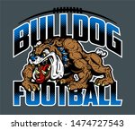 bulldog football team design... | Shutterstock .eps vector #1474727543