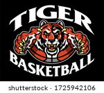tiger basketball team design... | Shutterstock .eps vector #1725942106