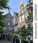 Small photo of Amsterdam, Netherlands. August 26, 2023. The courtyard of the beguines in the centre of Amsterdam. High quality photo