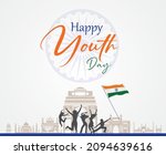 national youth day of india ... | Shutterstock .eps vector #2094639616
