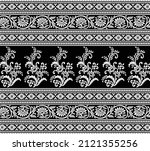 flower leaf pattern border... | Shutterstock .eps vector #2121355256