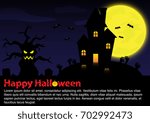 halloween background. eps10... | Shutterstock .eps vector #702992473