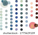 abstract watercolor dot shapes... | Shutterstock .eps vector #1775629109