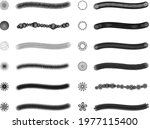 set of 12 editable fixed and... | Shutterstock .eps vector #1977115400