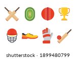 outdoor cricket game equipment... | Shutterstock .eps vector #1899480799