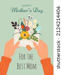 happy mother's day. male or... | Shutterstock .eps vector #2124214406