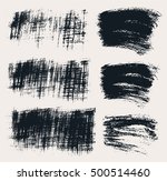 vector set of hand drawn brush... | Shutterstock .eps vector #500514460
