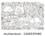 big coloring christmas page... | Shutterstock .eps vector #1368539480