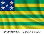 Flag Of Goias  Brazil....