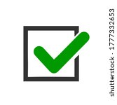 green check mark icon for... | Shutterstock .eps vector #1777332653