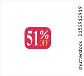 51 offer tag discount vector... | Shutterstock .eps vector #2153912919