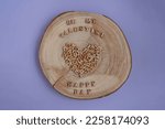 Banner.The word Valentine's Day. Love on wooden blocks. Theme of love. Wooden letter blocks. Loving, positive emotions. Wooden cubes with the word. An exclusive relationship