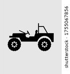 Army Jeep Icon Vector Logo