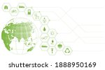 green business template and... | Shutterstock .eps vector #1888950169
