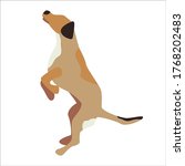 the silhouette of a dog. the... | Shutterstock .eps vector #1768202483
