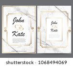 elegant creative business cards ... | Shutterstock .eps vector #1068494069