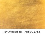 shiny yellow leaf gold foil... | Shutterstock . vector #755301766