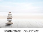 Stack Of Pebble Stones At The...