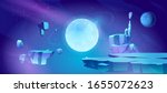 space background with landscape ... | Shutterstock .eps vector #1655072623