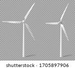 wind turbine front and angle... | Shutterstock .eps vector #1705897906