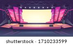 concert stage with screen... | Shutterstock .eps vector #1710233599