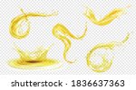 orange  lemon juice or oil... | Shutterstock .eps vector #1836637363