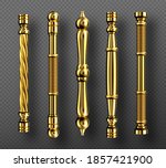 gold door handles in baroque... | Shutterstock .eps vector #1857421900
