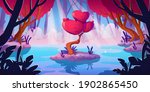 fantasy tree with hearts shape... | Shutterstock .eps vector #1902865450
