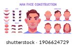 man face constructor  avatar of ... | Shutterstock .eps vector #1906624729