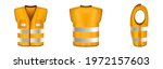 orange safety vest with... | Shutterstock .eps vector #1972157603