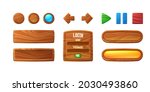 wooden buttons for user... | Shutterstock .eps vector #2030493860
