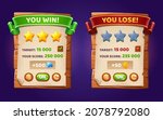 game ui interface boards with... | Shutterstock .eps vector #2078792080