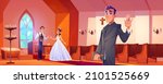 wedding in catholic church with ... | Shutterstock .eps vector #2101525669