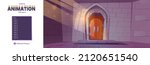 wooden doors in medieval castle ... | Shutterstock .eps vector #2120651540