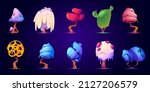 fantasy trees and mushrooms for ... | Shutterstock .eps vector #2127206579